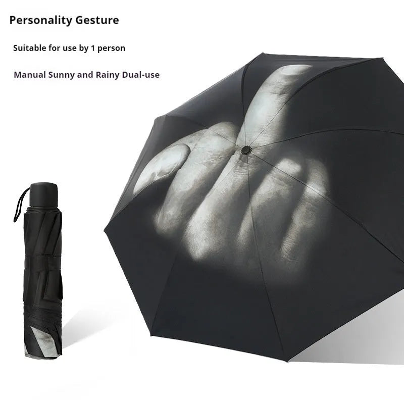 Folding Umbrella Automatic Eccentric Personality International Gesture - Bellarte Enchanté Folding Umbrella Automatic Eccentric Personality International Gesture